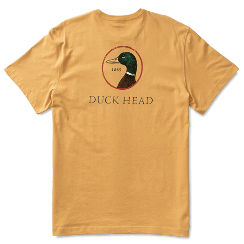 Gold / MED Duck Head Short Sleeve Logo T-Shirt - Men's Duck Head