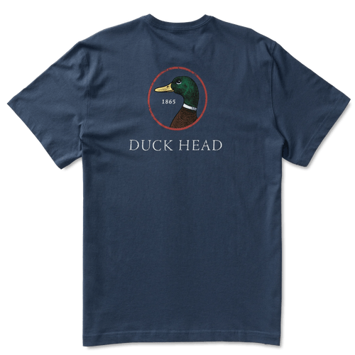 Indigo Blue / SM Duck Head Short Sleeve Logo T-Shirt - Men's Duck Head