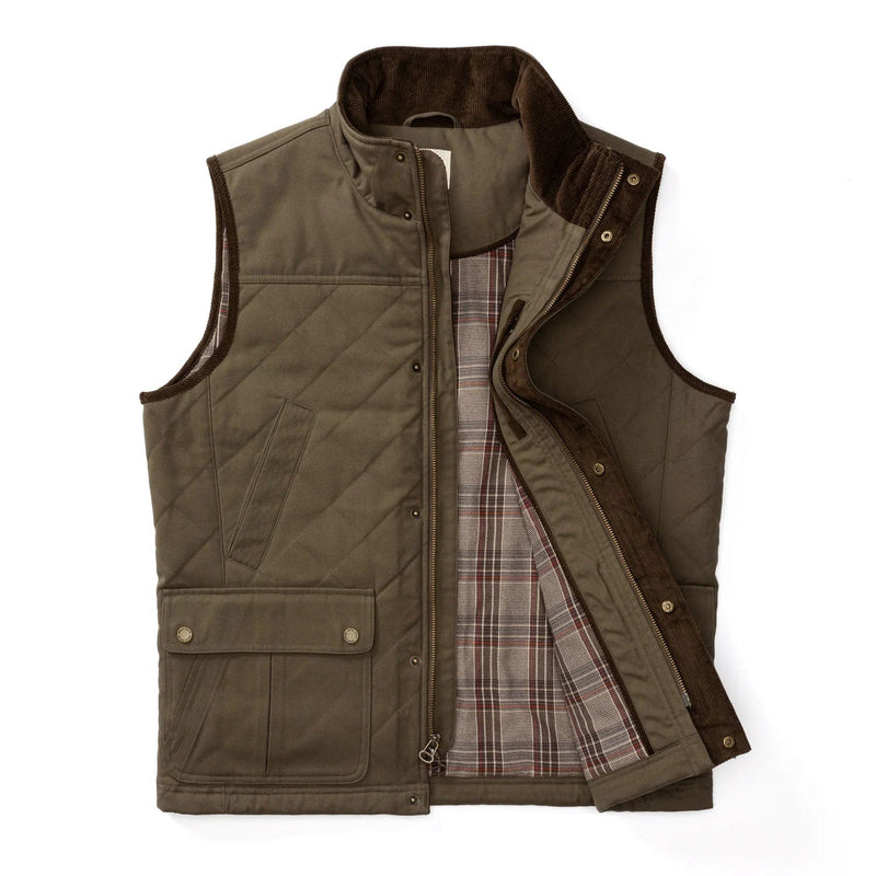 Load image into Gallery viewer, Duck Head Waxed Duck Canvas Quilted Vest - Men&#39;s Duck Head Waxed Duck Canvas Quilted Vest - Men&#39;s Duck Head
