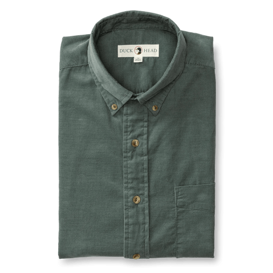 Balsam Green / MED Duck Head Whitman Corduroy Sport Shirt - Men's Duck Head Whitman Corduroy Sport Shirt - Men's Duck Head