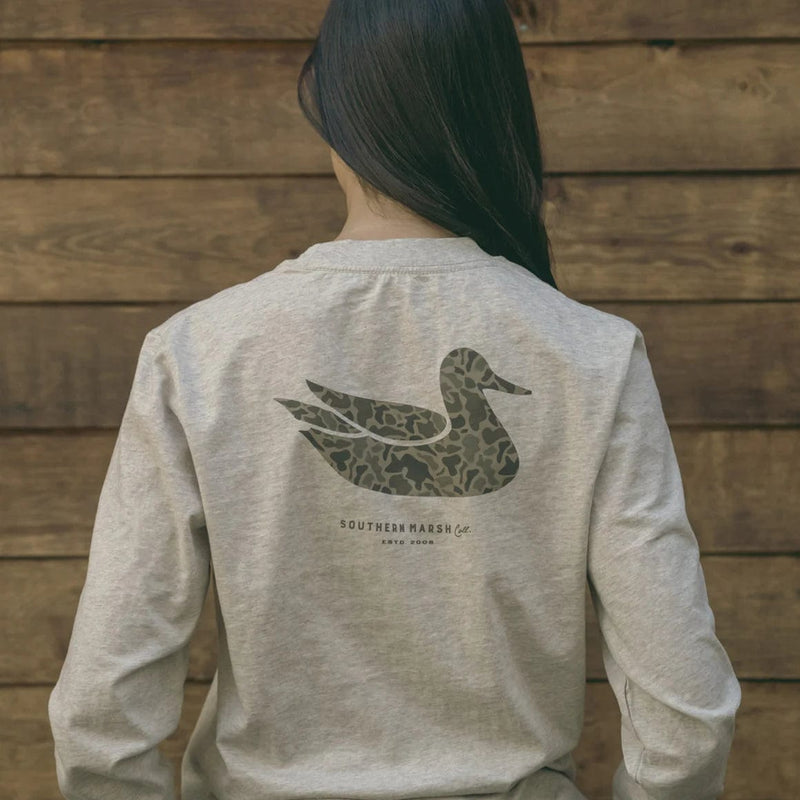 Load image into Gallery viewer, Duck Originals Camo Longsleeve T-Shirt Southern Marsh

