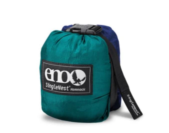 Load image into Gallery viewer, Seafoam / Navy Eno Singlenest Hammock in Seafoam / Navy Eno Singlenest Hammock in Seafoam / Navy Eno
