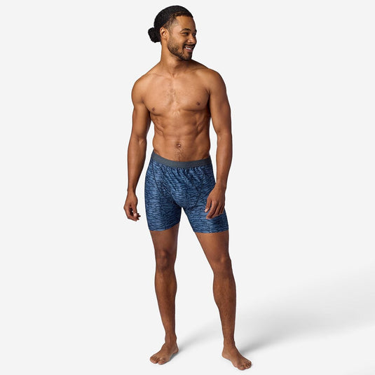 L / Thunderhead Fish Woodcut ExOfficio Men's Give-N-Go 2.0 Boxer Brief in Thunderhead Fish Woodcut ExOfficio Men's Give-N-Go 2.0 Boxer Brief in Thunderhead Fish Woodcut ExOfficio