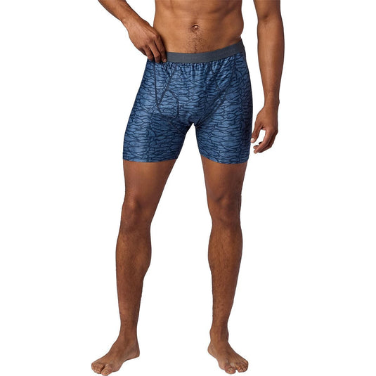 L / Thunderhead Fish Woodcut ExOfficio Men's Give-N-Go 2.0 Boxer Brief in Thunderhead Fish Woodcut ExOfficio Men's Give-N-Go 2.0 Boxer Brief in Thunderhead Fish Woodcut ExOfficio