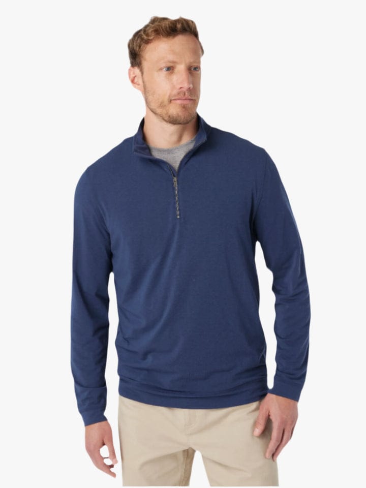 Load image into Gallery viewer, Fair Harbor Compass Quarter Zip in Navy Fair Harbor Compass Quarter Zip in Navy Fair Harbor
