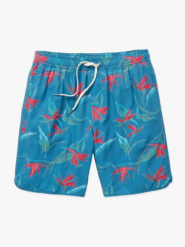 Teal Birds of Paradise / SM Fair Harbor Men's Anchor Short 6