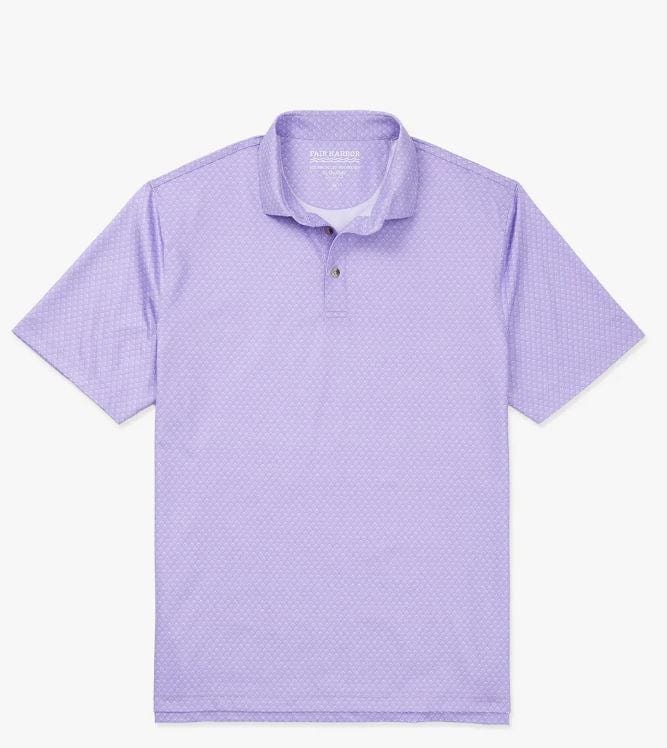 Load image into Gallery viewer, 533 - Dusk Mini Waves / MED Fair Harbor Men&#39;s Compass Polo Fair Harbor Men&#39;s Compass Polo Fair Harbor
