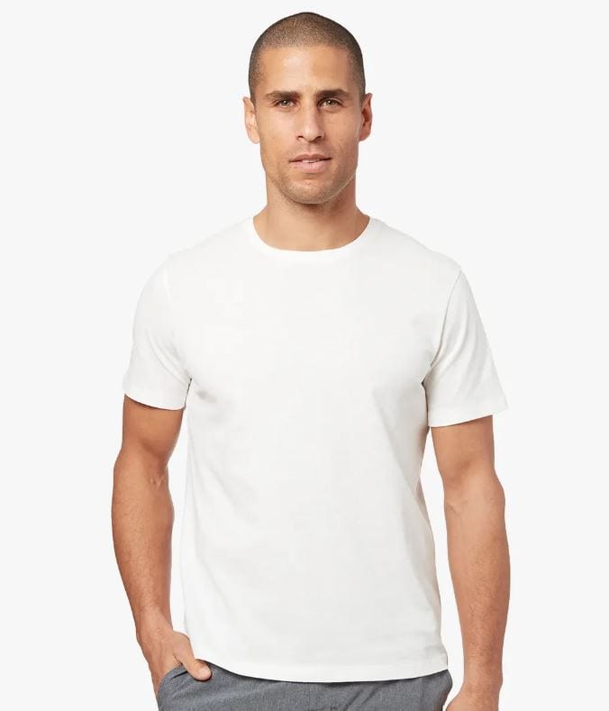 Load image into Gallery viewer, Fair Harbor Men&#39;s Kismet Tee in White Fair Harbor Men&#39;s Kismet Tee in White Fair Harbor
