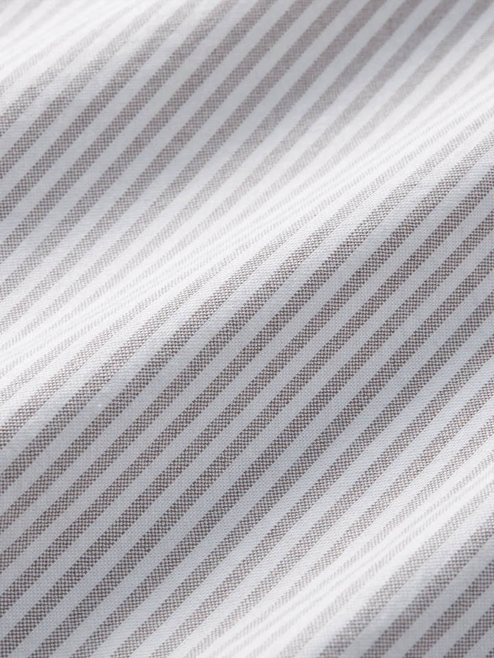 Load image into Gallery viewer, Fair Harbor Men&#39;s Salty Oxford Shirt in Oak Stripe Fair Harbor Men&#39;s Salty Oxford Shirt in Oak Stripe Fair Harbor
