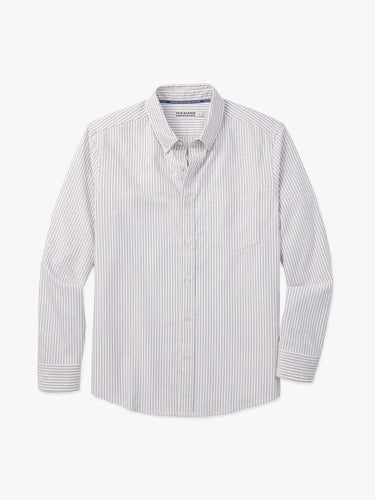 Oak Stripe / MED Fair Harbor Men's Salty Oxford Shirt in Oak Stripe Fair Harbor Men's Salty Oxford Shirt in Oak Stripe Fair Harbor