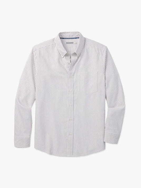 Oak Stripe / MED Fair Harbor Men's Salty Oxford Shirt in Oak Stripe Fair Harbor Men's Salty Oxford Shirt in Oak Stripe Fair Harbor