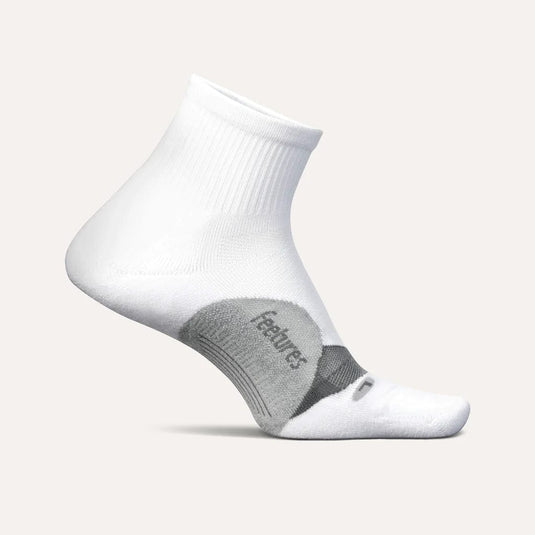 White / LRG Feetures Elite Light Cushion Quarter Socks - Unisex Feetures