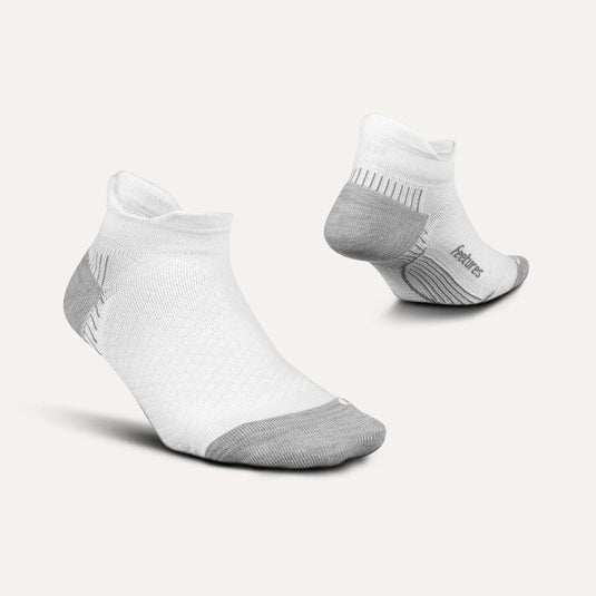 Feetures Men's Plantar Fasciitis Lt Cush Tab in White Feetures Men's Plantar Fasciitis Lt Cush Tab in White Feetures