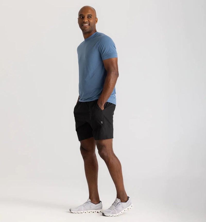 Load image into Gallery viewer, Black / SM Free Fly 7&quot; Bamboo-Lined Active Breeze Short - Men&#39;s Free Fly
