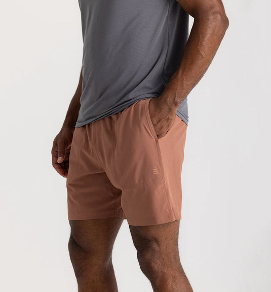 Baltic Amber / SM Free Fly 7" Bamboo-Lined Active Breeze Short - Men's Free Fly