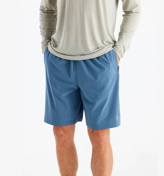 Pacific Blue / SM Free Fly 8" Breeze Shorts - Men's Free Fly