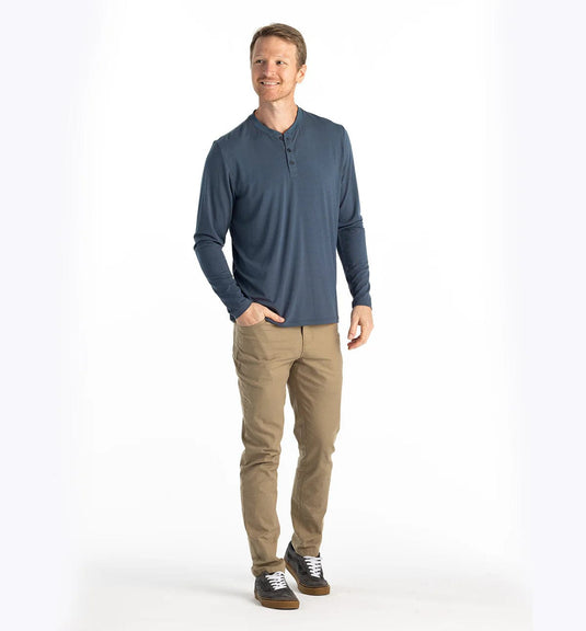 Free Fly Bamboo Flex Longsleeve Henley - Men's Free Fly