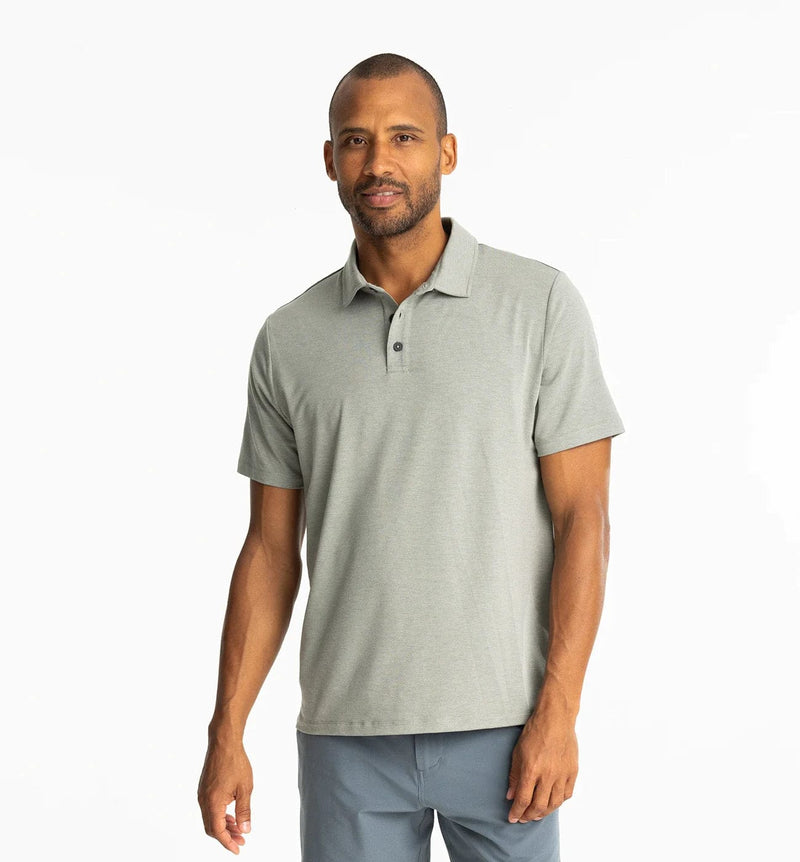 Load image into Gallery viewer, Heather Agave Green / SM Free Fly Bamboo Flex Polo II - Men&#39;s Free Fly
