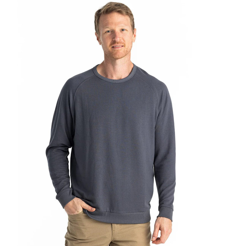 Load image into Gallery viewer, Storm Cloud / SM Free Fly Bamboo Lightweight Fleece Crew - Men&#39;s Free Fly Bamboo Lightweight Fleece Crew - Men&#39;s Free Fly
