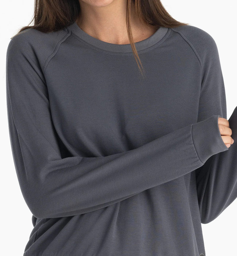 Load image into Gallery viewer, Free Fly Bamboo Lightweight Fleece Crew - Women&#39;s Free Fly
