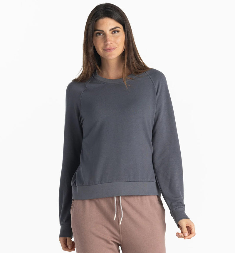 Load image into Gallery viewer, Free Fly Bamboo Lightweight Fleece Crew - Women&#39;s Free Fly
