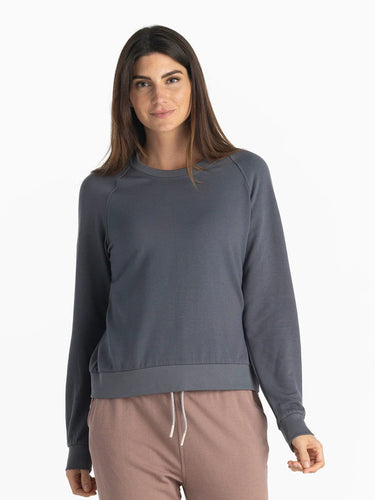 Storm Cloud / SM Free Fly Bamboo Lightweight Fleece Crew - Women's Free Fly Bamboo Lightweight Fleece Crew - Women's Free Fly