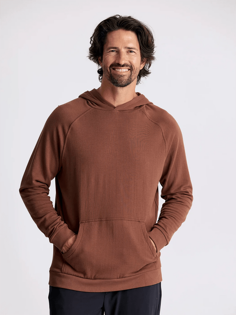 Load image into Gallery viewer, Chestnut / SM Free Fly Bamboo Lightweight Fleece Hoodie - Men&#39;s Free Fly
