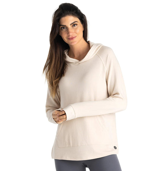 Stone / SM Free Fly Bamboo Lightweight Fleece Hoodie - Women's Free Fly