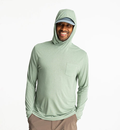 Palm Green / SM Free Fly Bamboo Lightweight Hoodie - Men's Free Fly