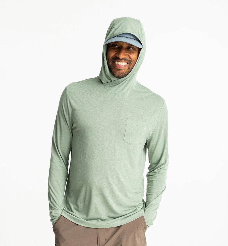 Load image into Gallery viewer, Palm Green / SM Free Fly Bamboo Lightweight Hoodie - Men&#39;s Free Fly

