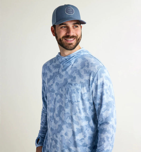 Tidewater Camo / SM Free Fly Bamboo Lightweight Hoodie - Men's Free Fly
