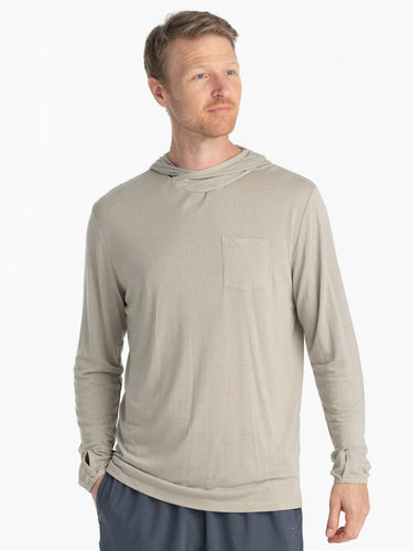 Sandstone / 3XL Free Fly Bamboo Lightweight Hoodie - Men's Free Fly Bamboo Lightweight Hoodie - Men's Free Fly