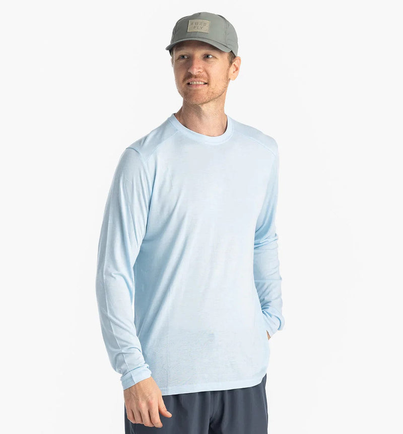 Load image into Gallery viewer, Blue Bird / SM Free Fly Bamboo Lightweight Long Sleeve Shirt - Men&#39;s Free Fly
