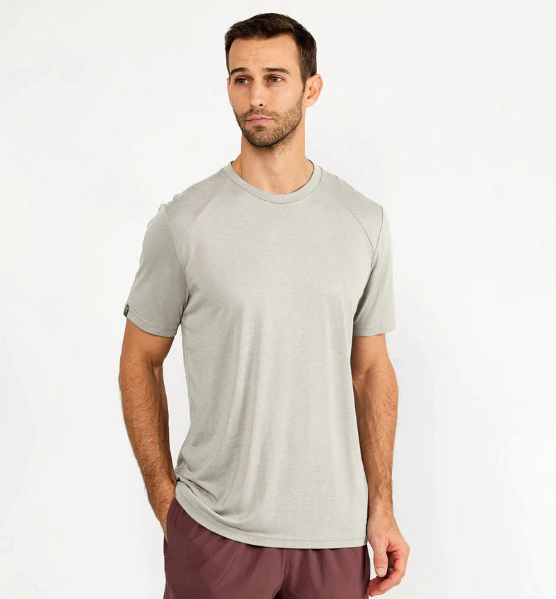 Load image into Gallery viewer, Sandstone / SM Free Fly Bamboo Lightweight Tee - Men&#39;s Free Fly
