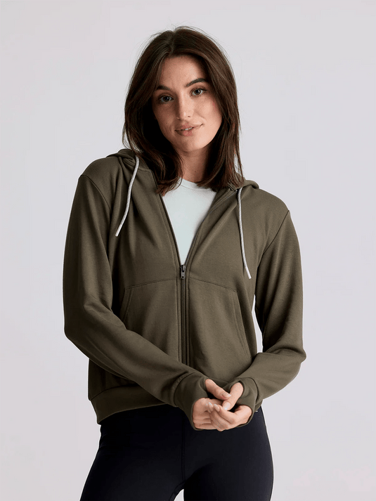 Fatigue / SM Free Fly Bamboo Lightweight Zip Hoodie - Women's Free Fly