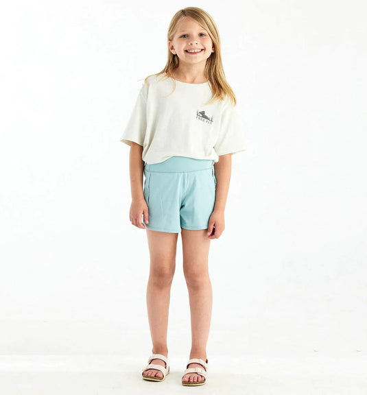 Sea Glass / Youth SM Free Fly Bamboo Lined Breeze Shorts - Kids' Free Fly