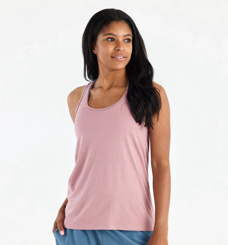 Load image into Gallery viewer, Ash Rose / SM Free Fly Bamboo Raceback Tank - Women&#39;s Free Fly
