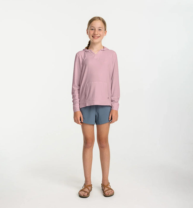Load image into Gallery viewer, Lilac / Youth SM Free Fly Bamboo Shade Hoodie - Girls&#39; Free Fly
