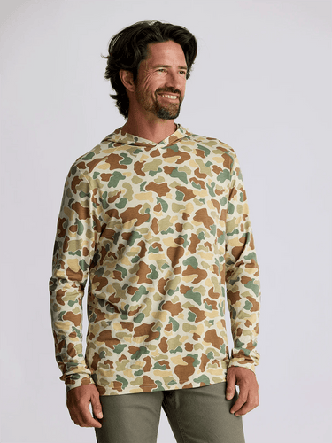 Vintage Camo / SM Free Fly Bamboo Shade Hoodie - Men's Free Fly