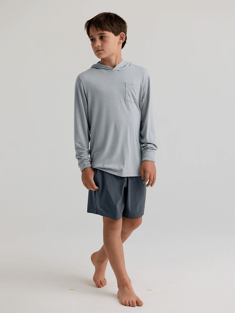 Load image into Gallery viewer, Cement / Youth SM Free Fly Breeze Shorts - Kids&#39; Free Fly Breeze Shorts - Kids&#39; Free Fly
