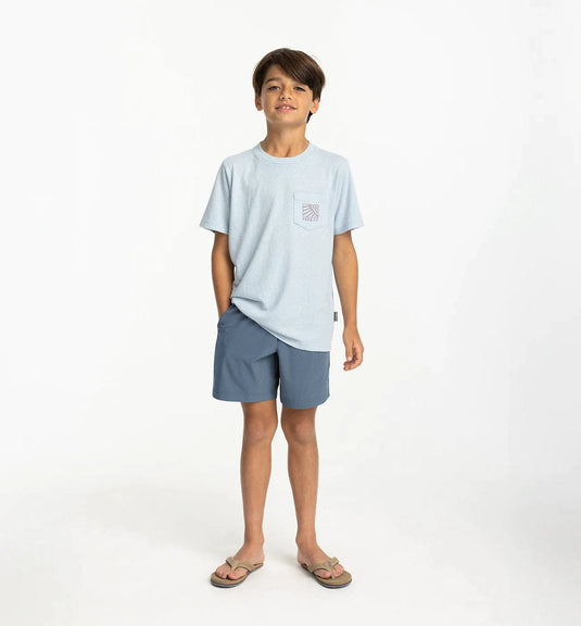 Pacific Blue / Youth SM Free Fly Breeze Shorts - Kids' Free Fly