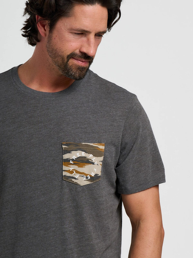 Load image into Gallery viewer, Free Fly Camo Redfish Pocket Tee Free Fly Camo Redfish Pocket Tee Free Fly
