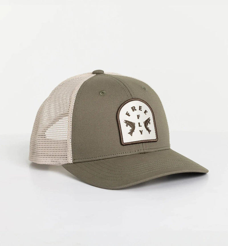 Load image into Gallery viewer, Capers Green Free Fly Doubled Up Trucker Hat - Men&#39;s Free Fly
