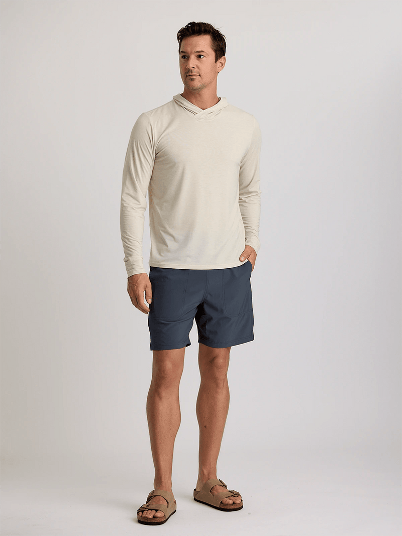 Load image into Gallery viewer, 033 / Heather Birch / MED Free Fly Elevate Lightweight Hoodie - Men&#39;s Free Fly Elevate Lightweight Hoodie - Men&#39;s Free Fly
