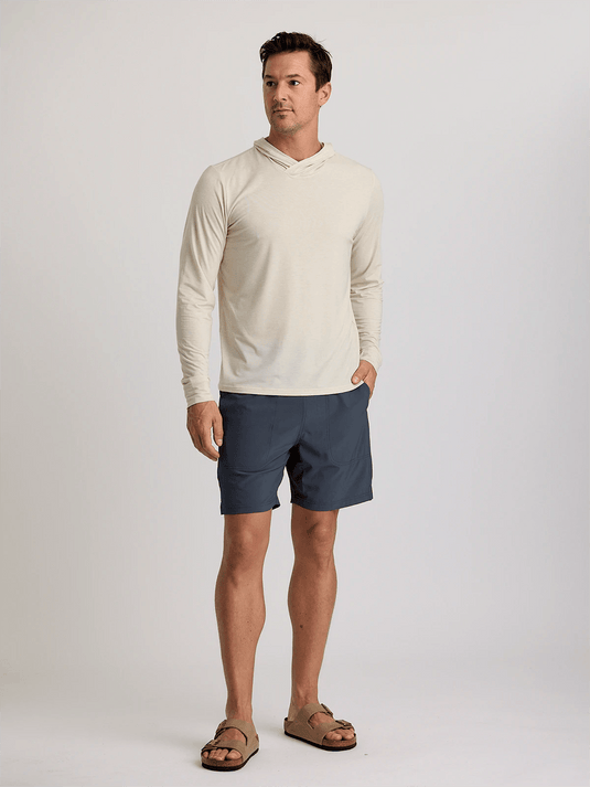 033 / Heather Birch / MED Free Fly Elevate Lightweight Hoodie - Men's Free Fly Elevate Lightweight Hoodie - Men's Free Fly