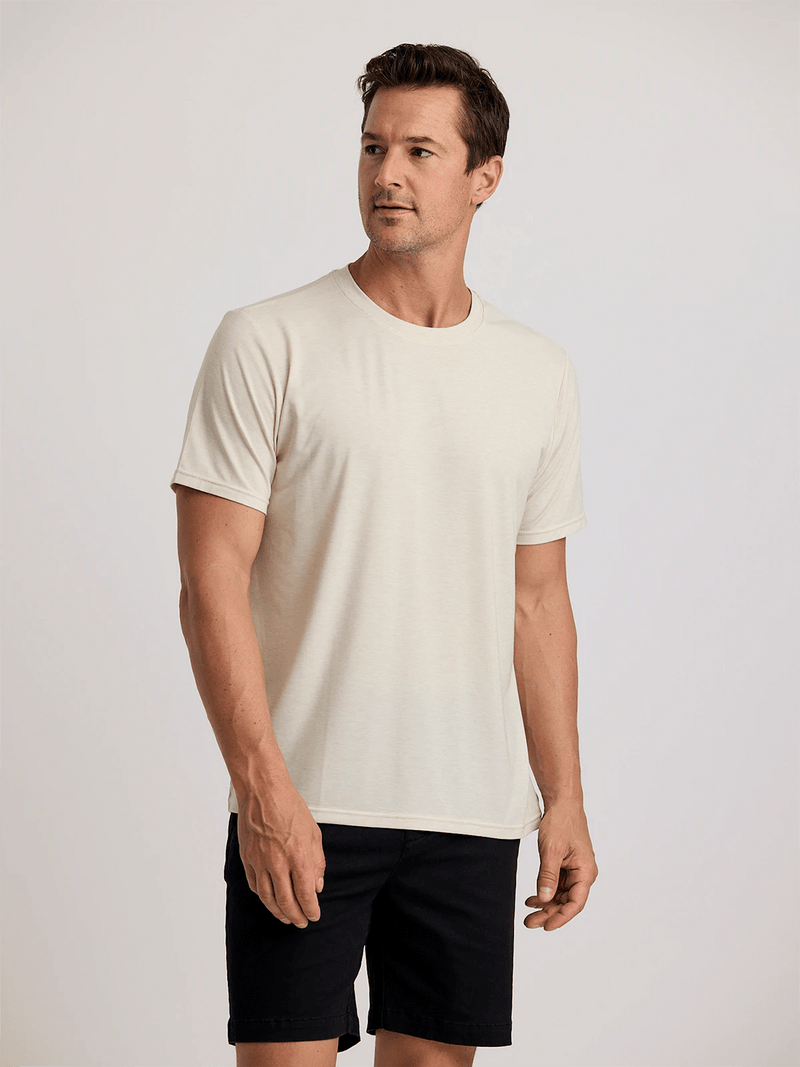 Load image into Gallery viewer, 033 / Heather Birch / SM Free Fly Elevate Lightweight Tee - Men&#39;s Free Fly Elevate Lightweight Tee - Men&#39;s Free Fly
