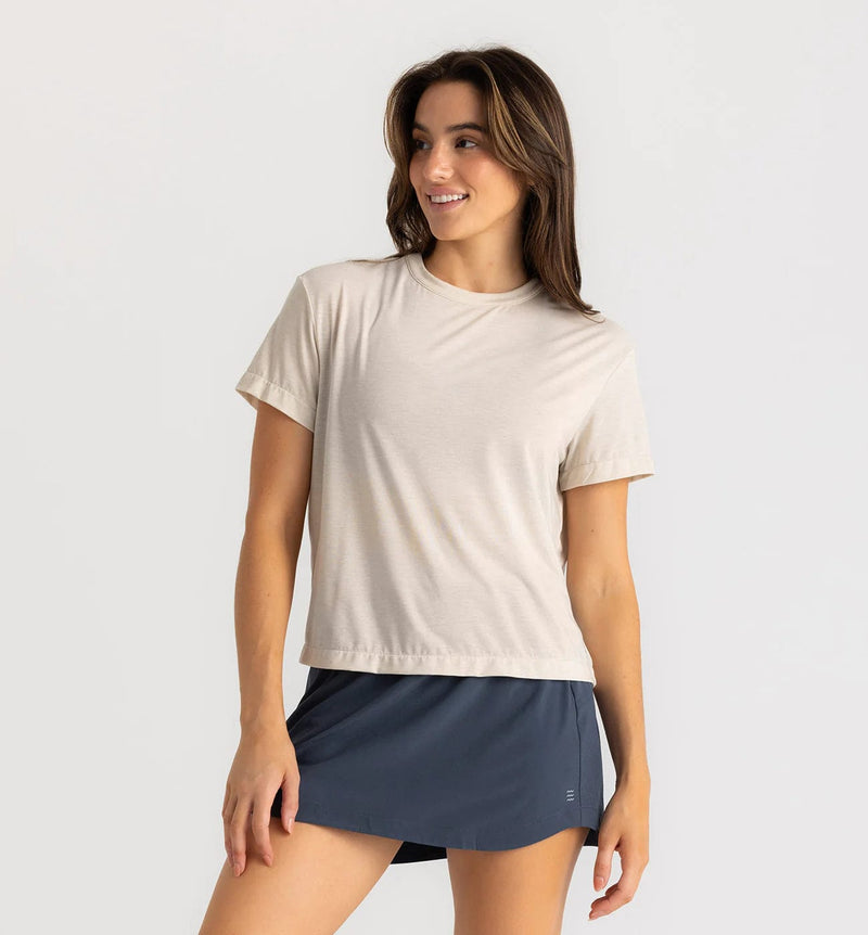 Load image into Gallery viewer, Heather Birch / SM Free Fly Elevate Lightweight Tee - Women&#39;s Free Fly

