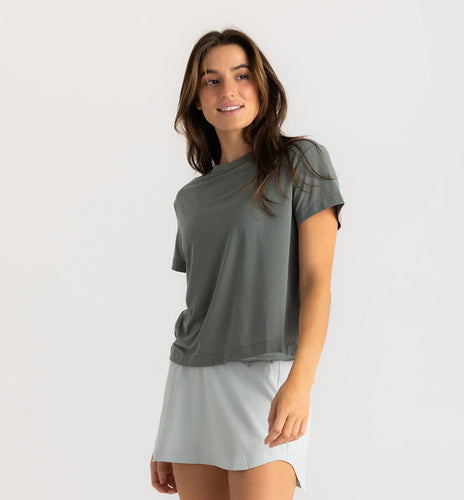 Agave Green / SM Free Fly Elevate Lightweight Tee - Women's Free Fly