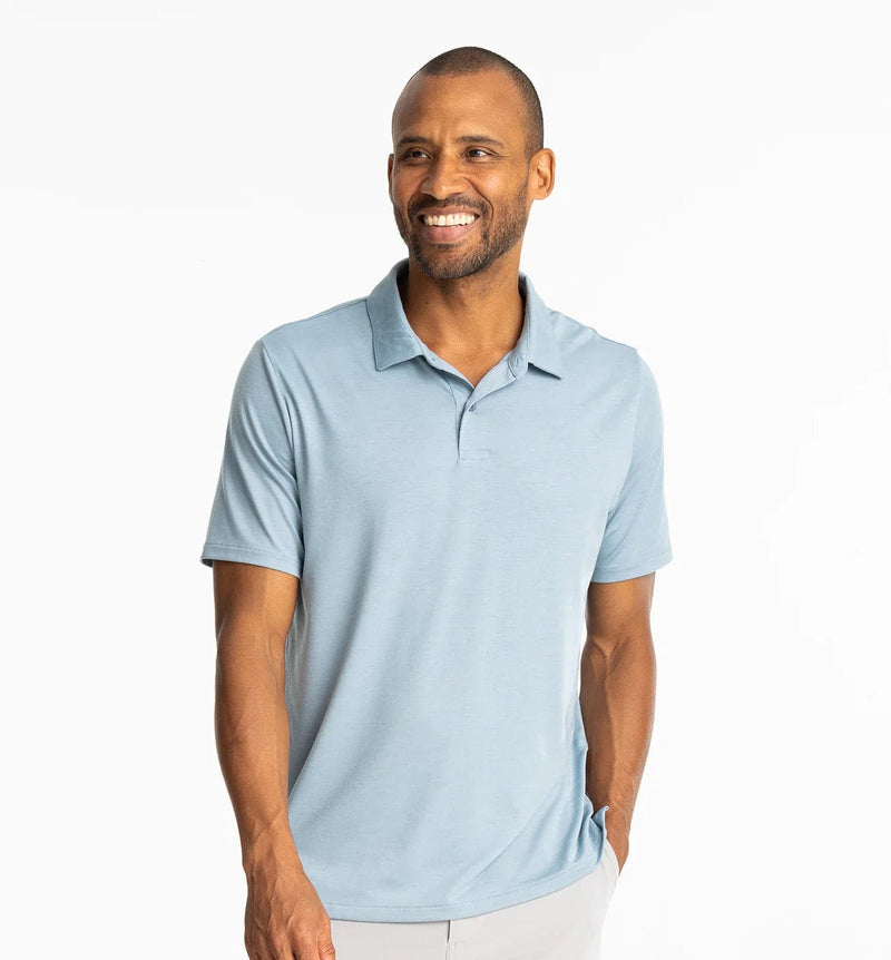 Load image into Gallery viewer, Blue Fog / SM Free Fly Elevate Polo - Men&#39;s Free Fly
