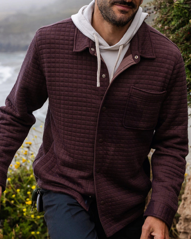 Load image into Gallery viewer, Free Fly Men&#39;s Downvalley Overshirt in Chestnut Free Fly Men&#39;s Downvalley Overshirt in Chestnut Free Fly

